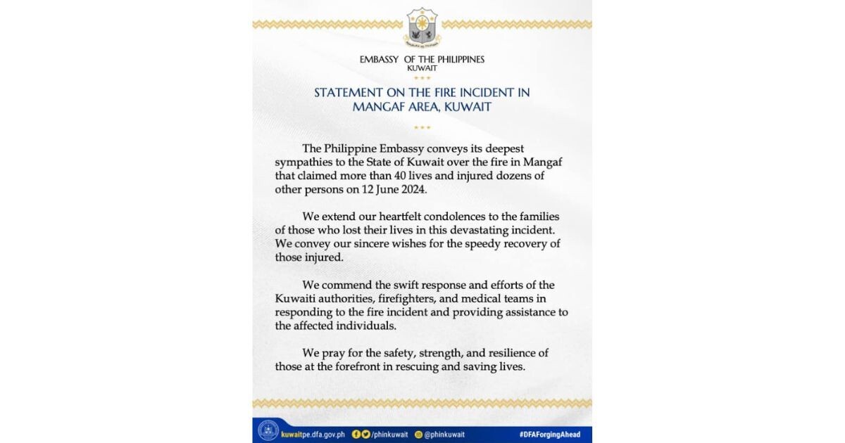 Пожар в здании в Мангафе, Кувейт